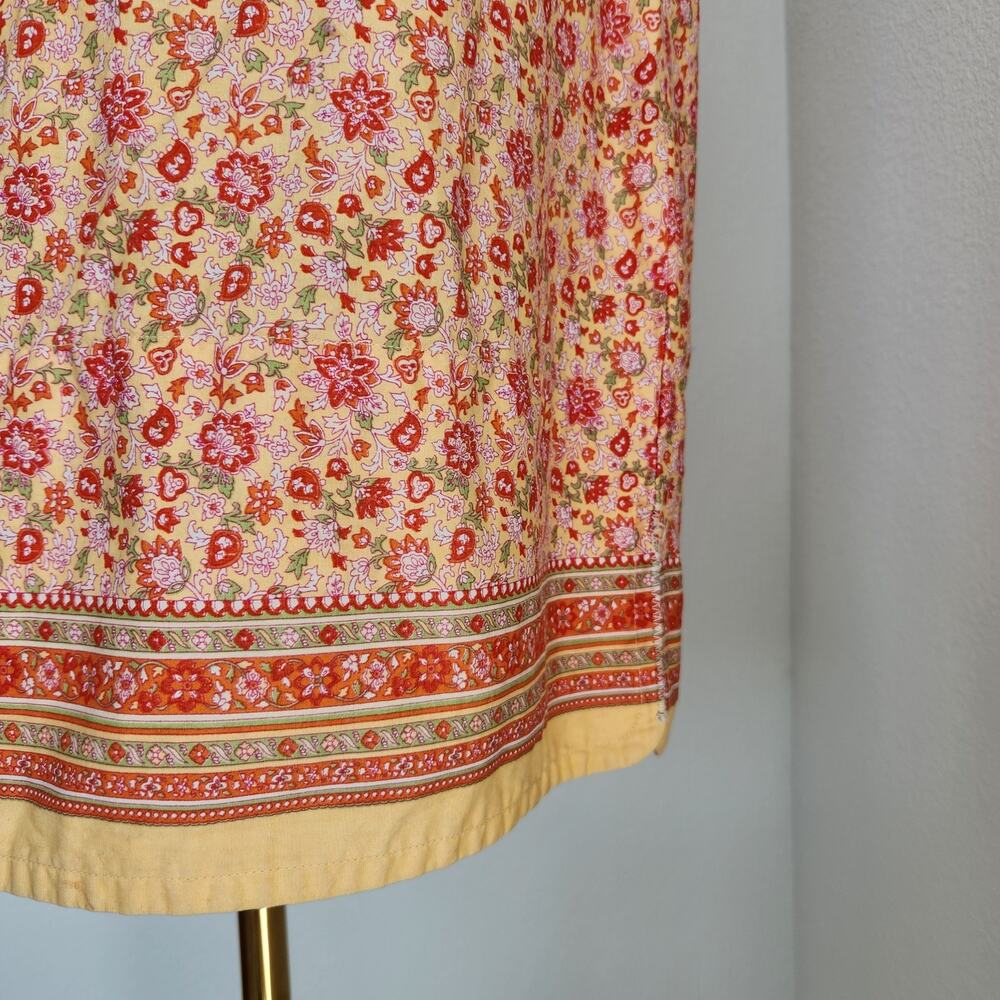 Vintage Faded Glory Floral Paisley Patterned Midi Pencil Skirt M - Picture 4 of 13
